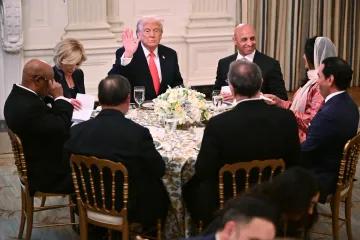 Trump Welcomes Guests to White House Iftar, Pushes for Middle East Peace