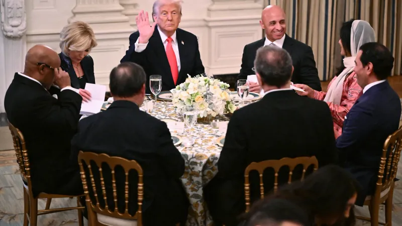 Trump Welcomes Guests to White House Iftar, Pushes for Middle East Peace