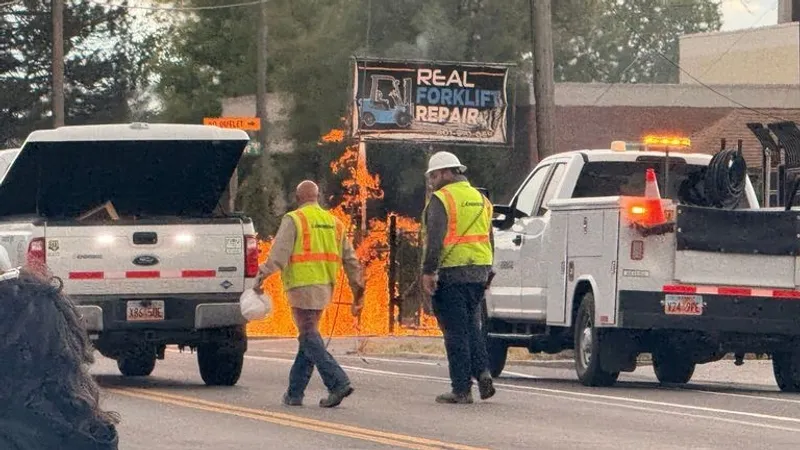 South Salt Lake Neighborhood Emptied as Gas Leak Sparks Blaze