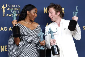 Jessica Williams Playfully Calls Out 'Shrinking' Co-Star Harrison Ford During SAG Awards